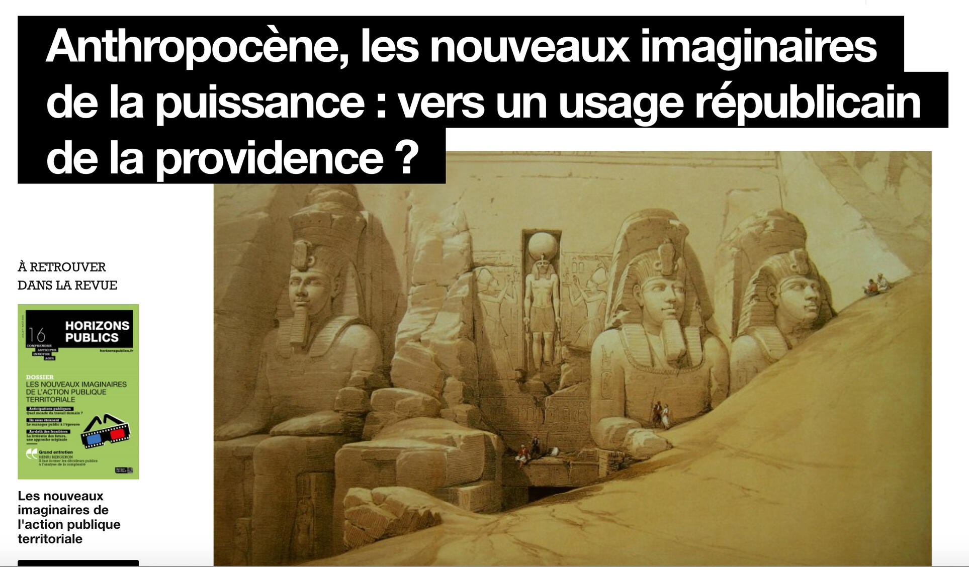 enzolesourt article de recherche d'Enzo Lesourt sur les nouveaux chemins de la puissance à l'ère de l'anthropocène