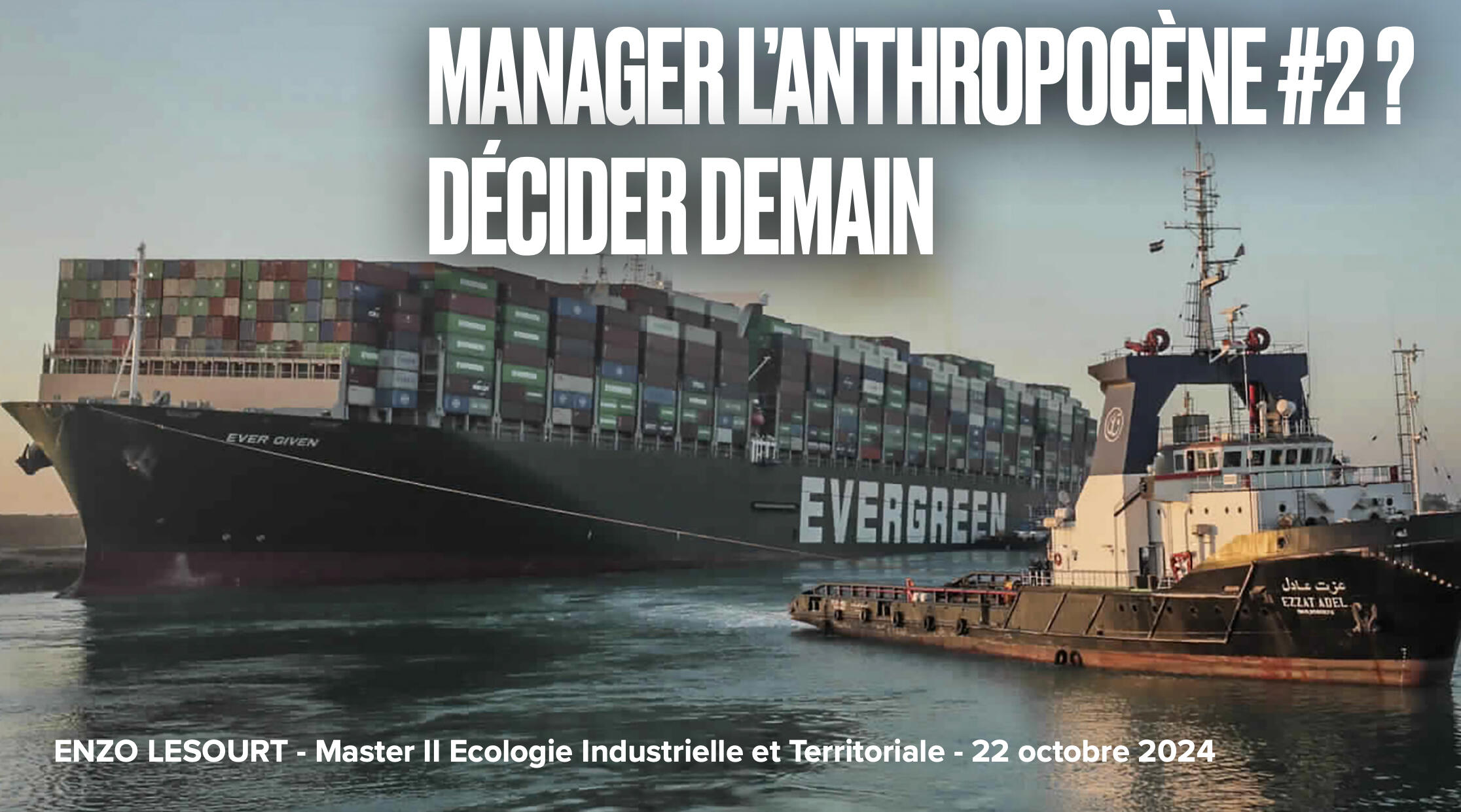 Slide de cours sur l’Anthropocène, les transformations écologiques et les enjeux politiques contemporains
