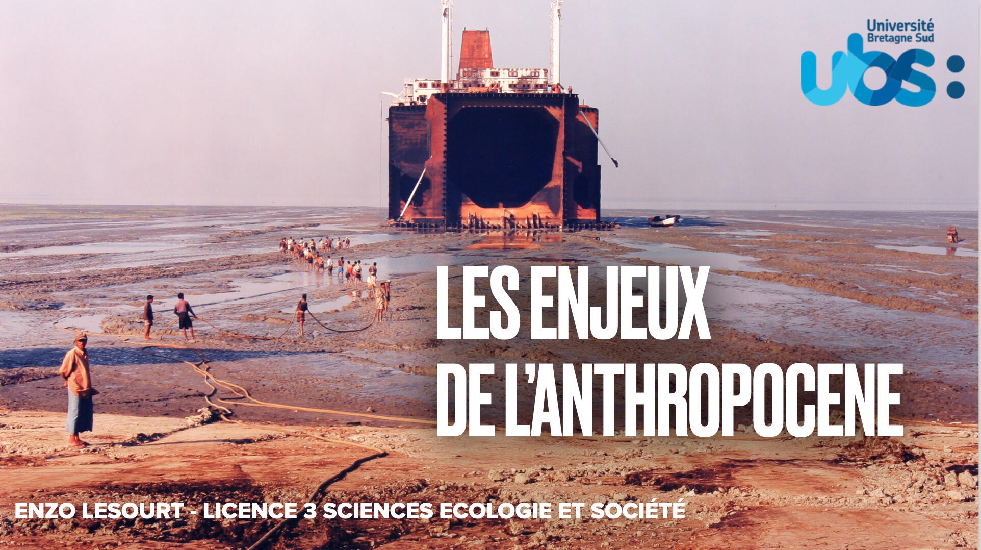 Slide de cours sur l’Anthropocène, les transformations écologiques et les enjeux politiques contemporains